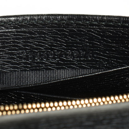 Gucci Textured Calfskin Medium Betty Chain Wallet Black 8 of 8