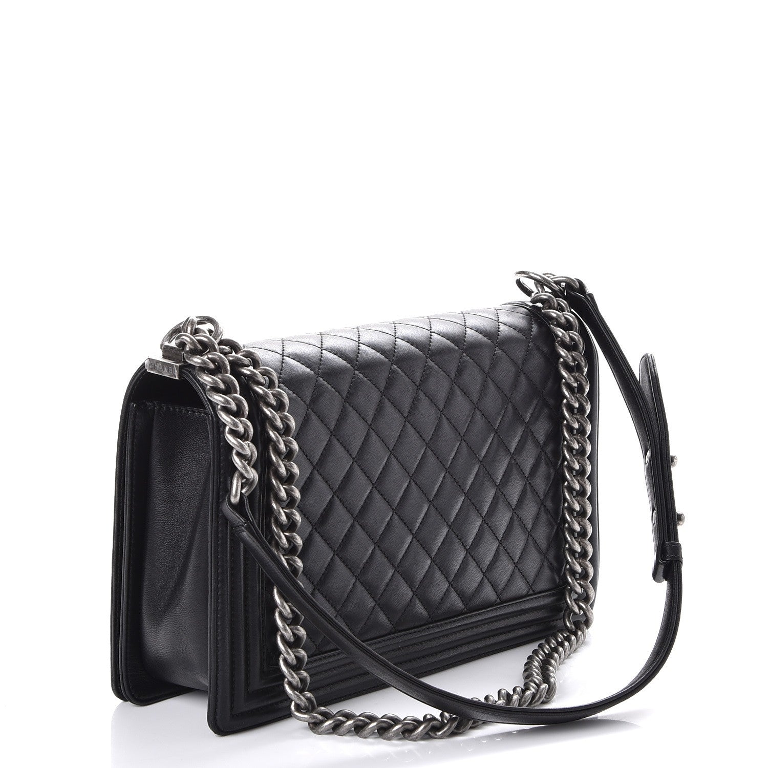 Chanel Lambskin Quilted New Medium Boy Flap Black 3 of 11