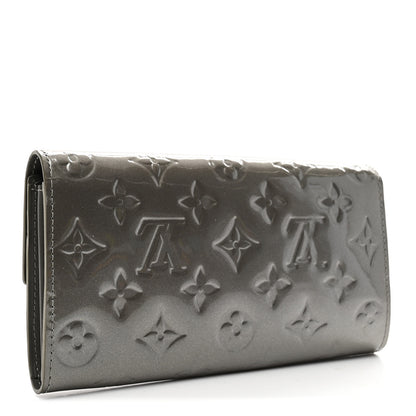 Louis Vuitton Vernis Sarah Wallet Gris Art Deco 3 of 7