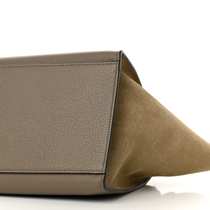 Celine Drummed Calfskin Suede Medium Trapeze Dune 9 of 9
