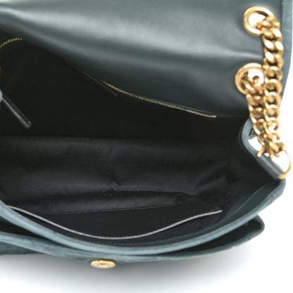 Saint Laurent Suede Monogram Medium Niki Chain Satchel Green 7 of 23