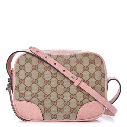 Gucci Monogram Mini Bree Messenger Bag Beige Soft Pink 1 of 7