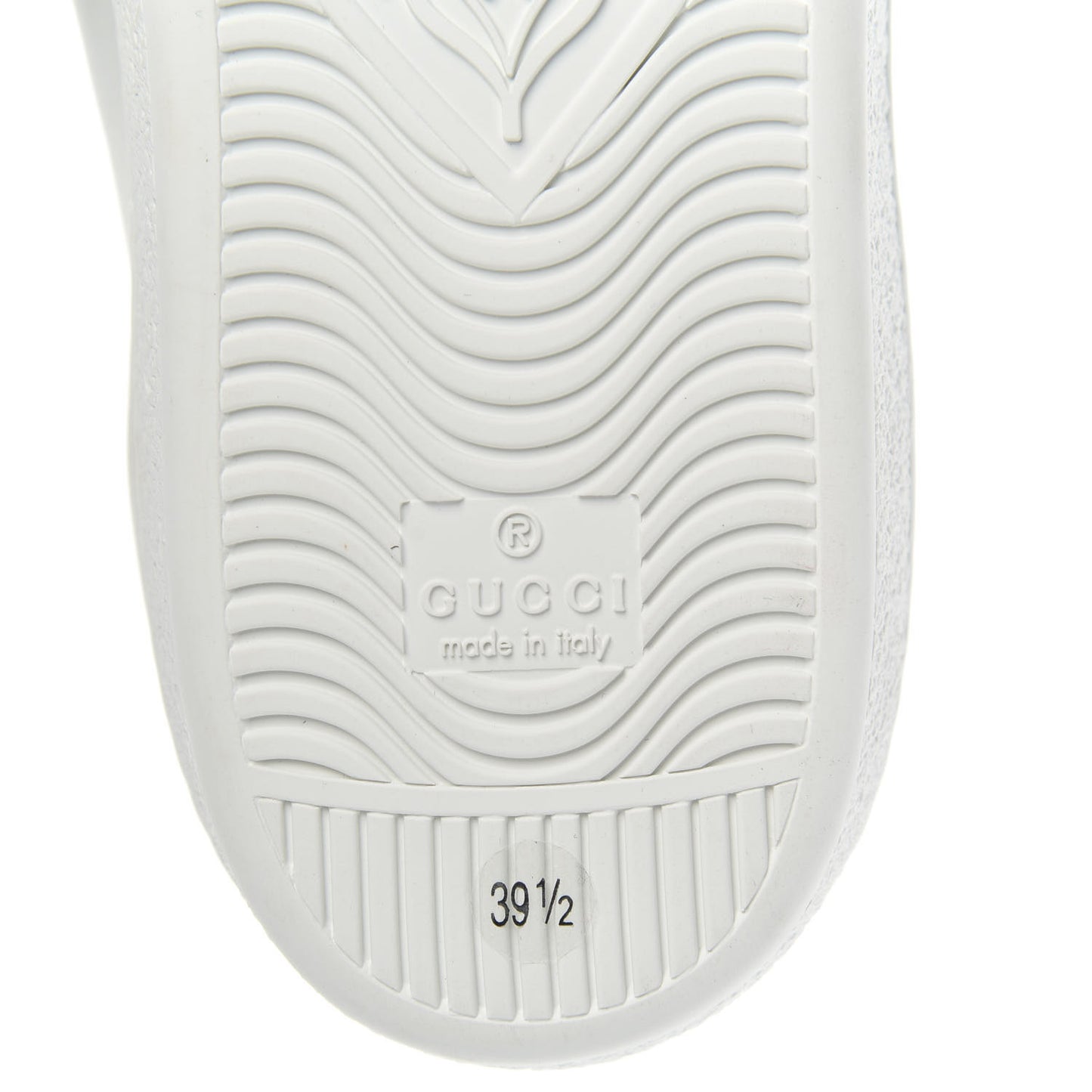 Calfskin Web Bosco Embroidered Ace Sneakers 39.5 White