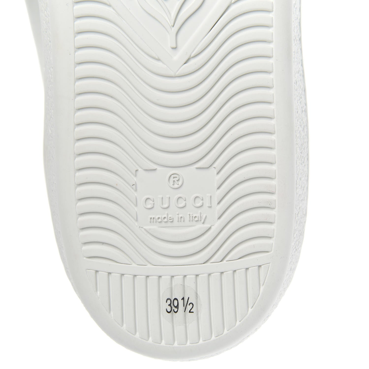 Gucci Calfskin Web Bosco Embroidered Ace Sneakers 39.5 White 7 of 11