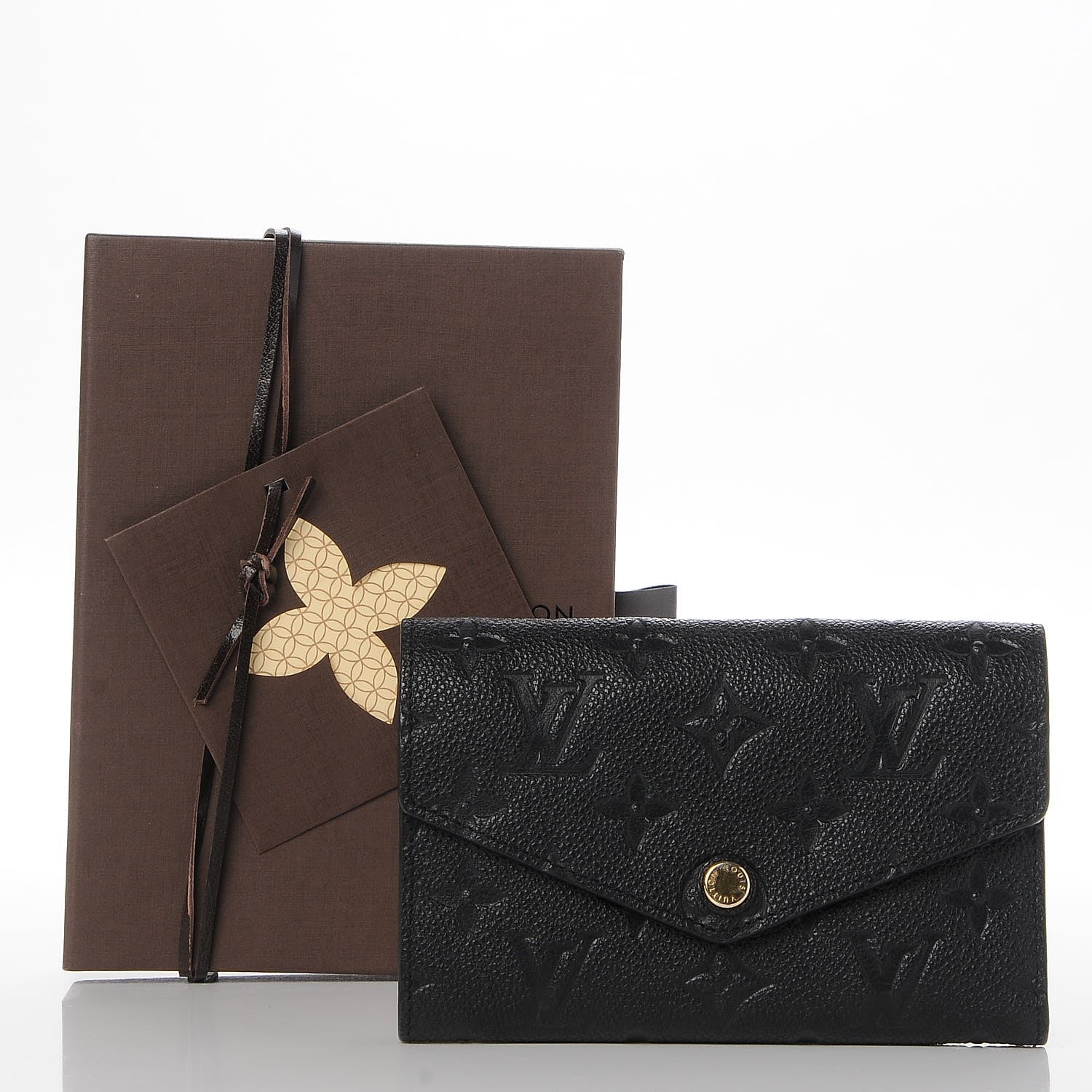Louis Vuitton Empreinte Compact Curieuse Wallet Black 8 of 8