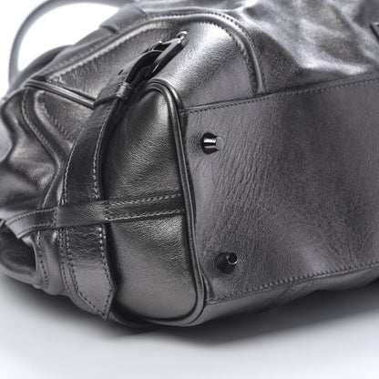 Burberry Metallic Calfskin Shoulder Bag Anthracite 10 of 13
