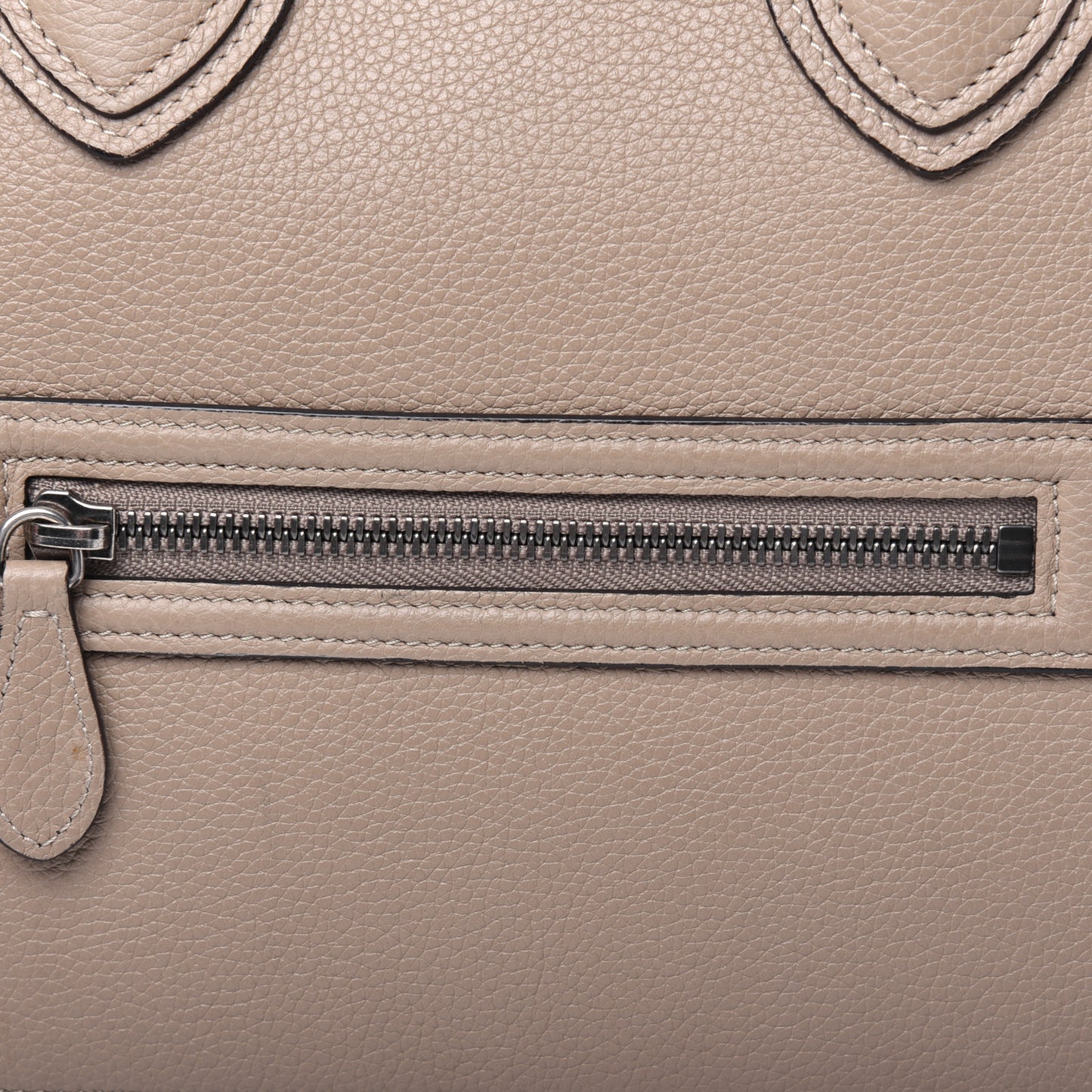 Drummed Calfskin Mini Luggage Dune