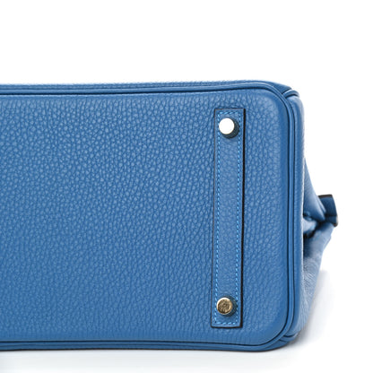 Hermes Taurillon Clemence Birkin 30 Mykonos 6 of 10