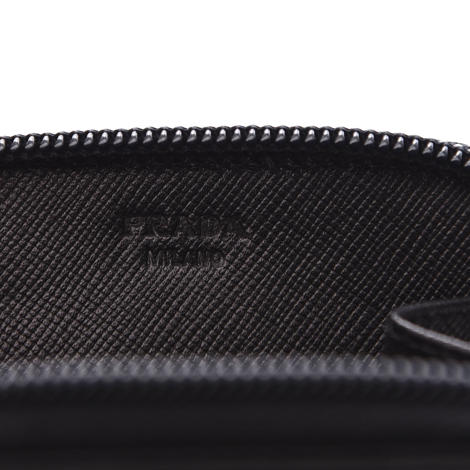 Prada Saffiano Coin Purse Black 5 of 8
