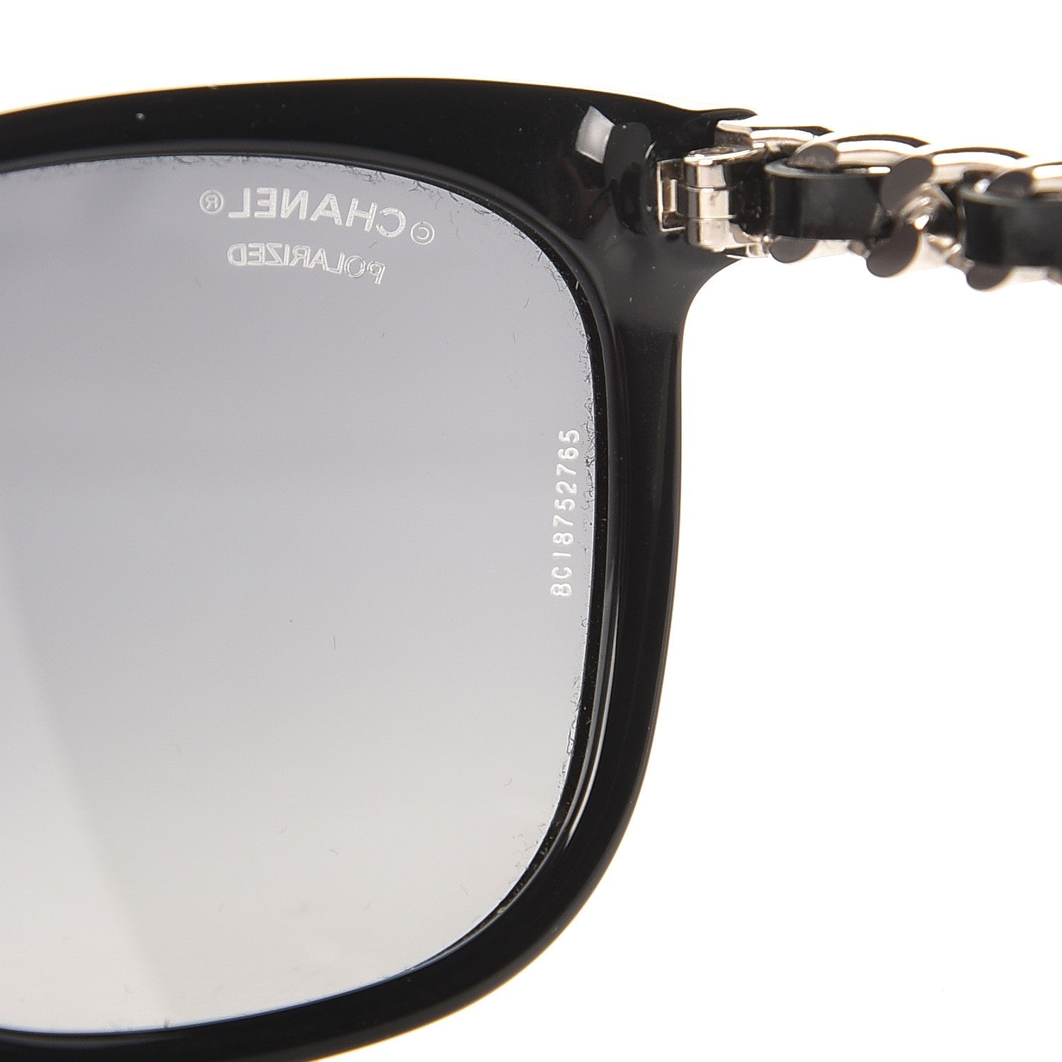 Chanel Cat Eye Chain Polarized Sunglasses 5260-Q Black 8 of 9