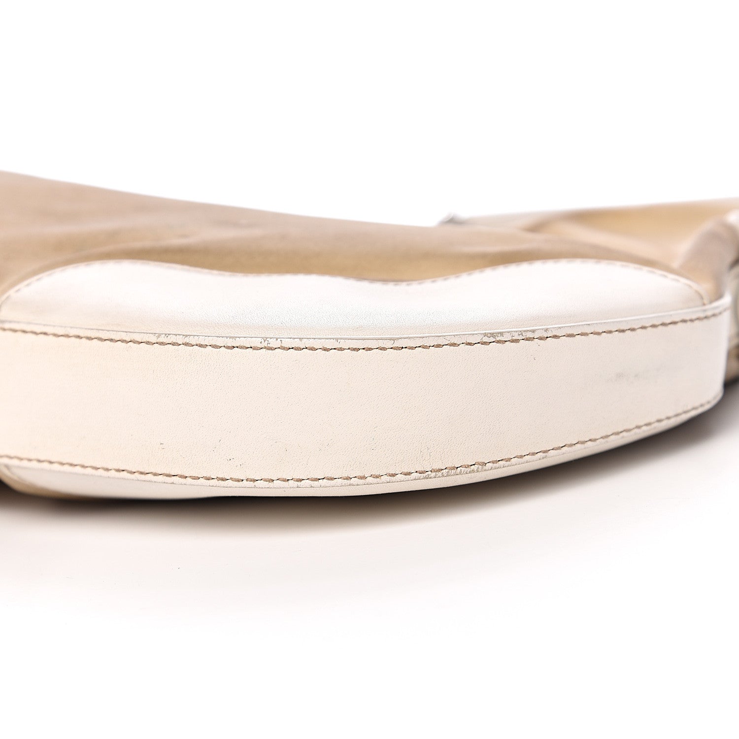 Prada Canvas Calfskin Chain Hobo Cera 13 of 17