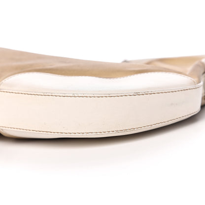 Prada Canvas Calfskin Chain Hobo Cera 13 of 17