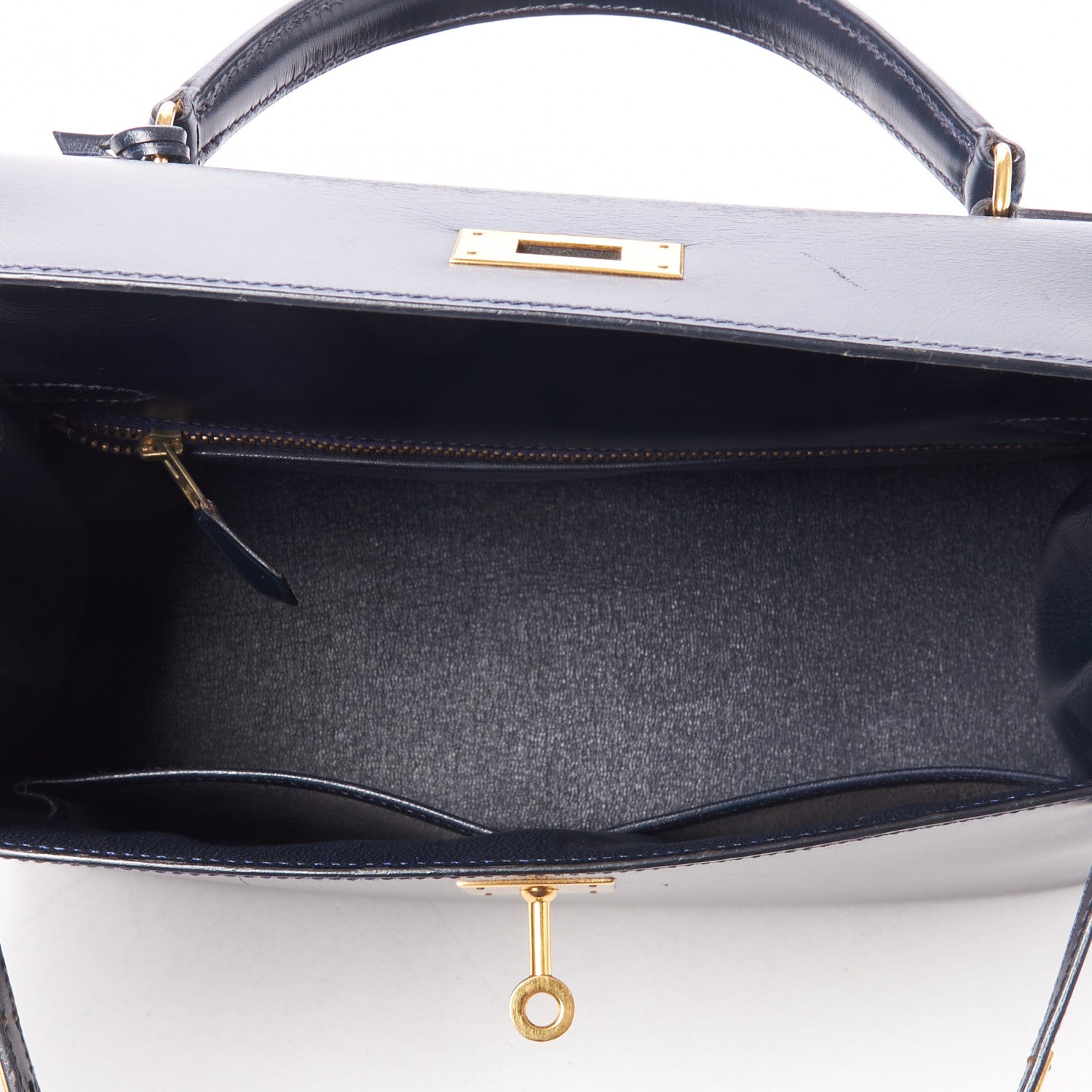 Hermes Box Kelly Sellier 28 Indigo 13 of 34