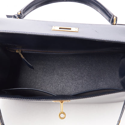 Hermes Box Kelly Sellier 28 Indigo 13 of 34