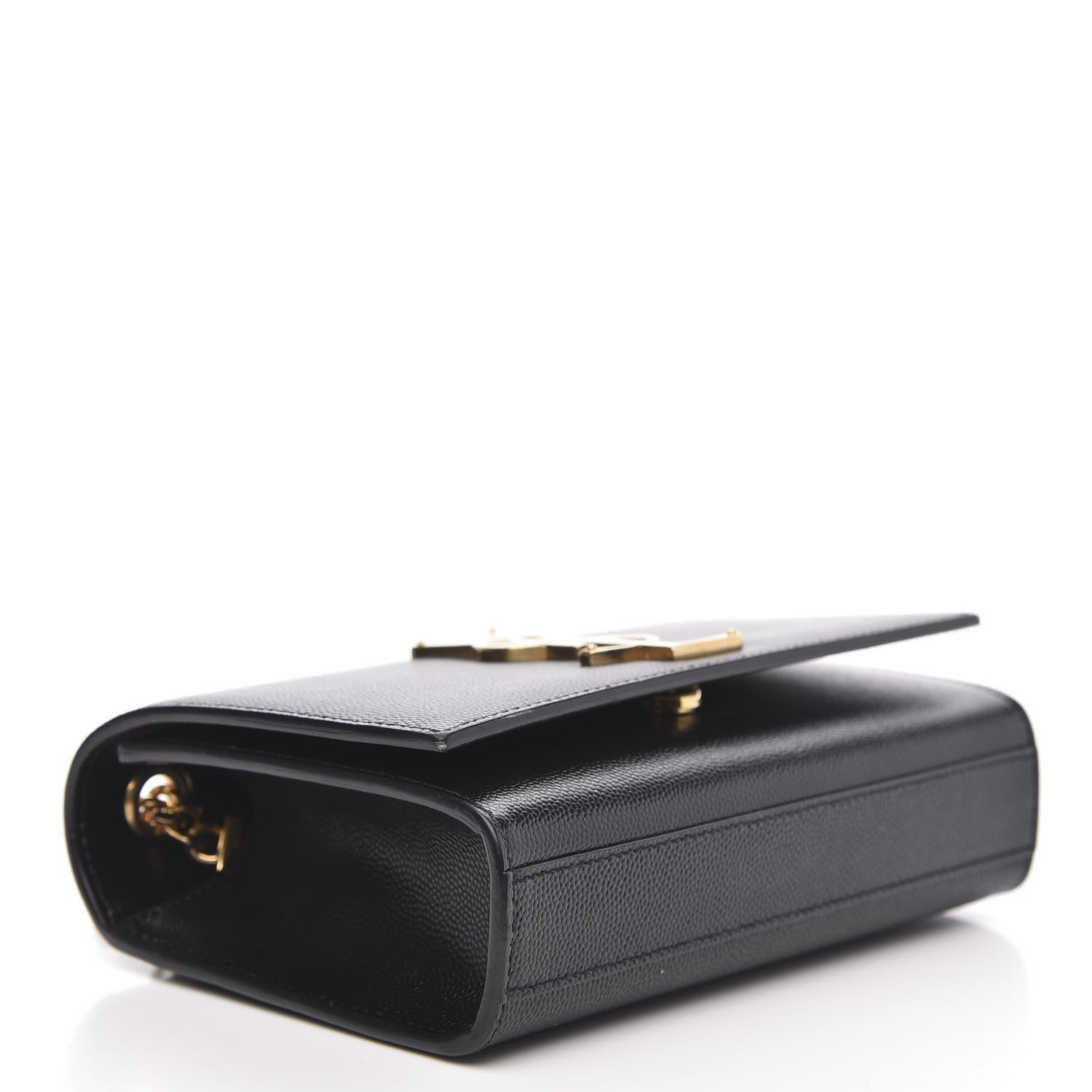 Saint Laurent Grain De Poudre Small Monogram Kate Satchel Black 4 of 9