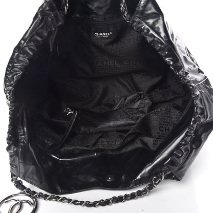 Chanel Vinyl XL Coco Cabas Black 6 of 21