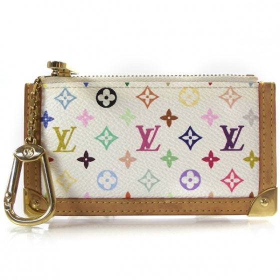 Louis Vuitton Monogram Multicolor Key Pouch White 1 of 7