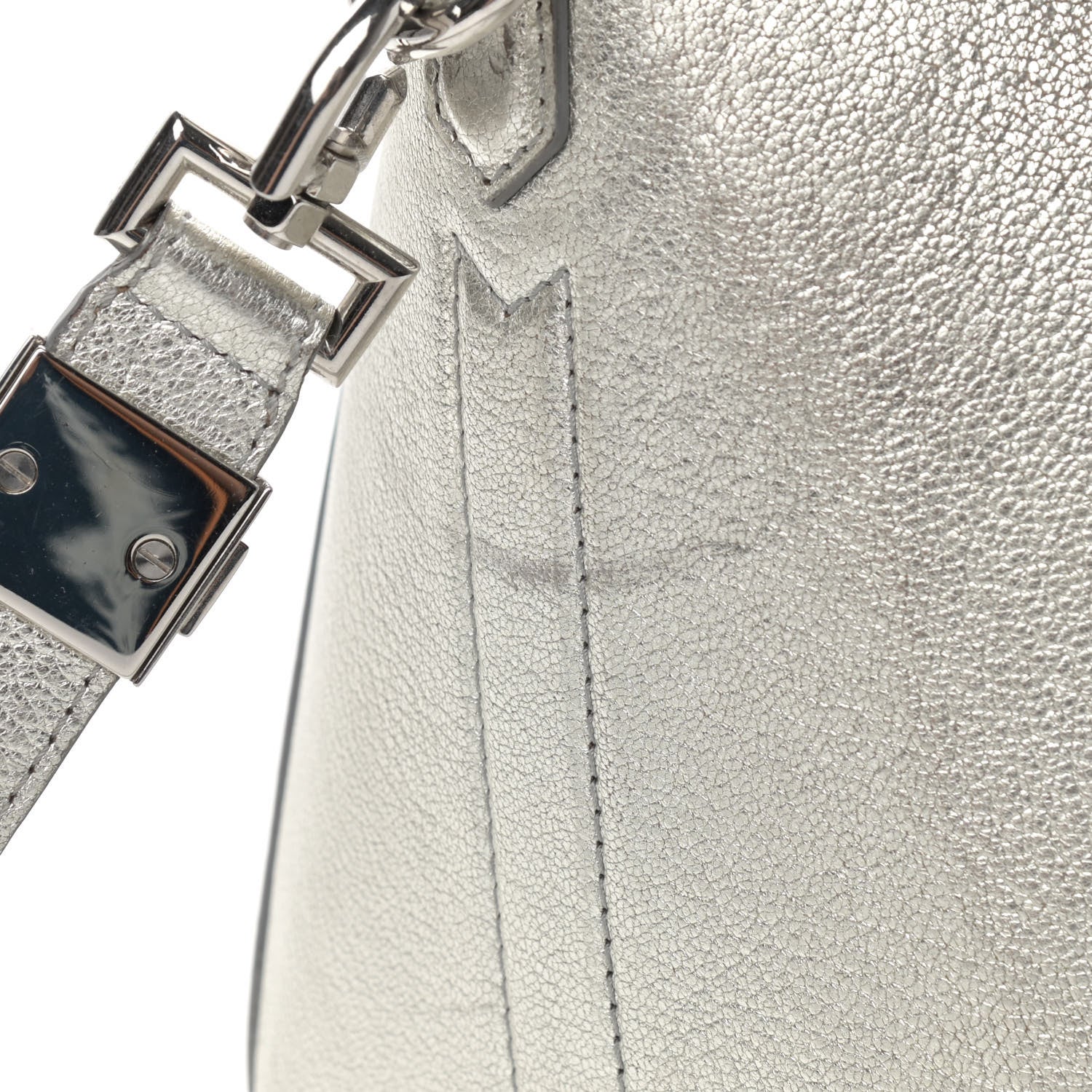 Givenchy Metallic Sugar Goatskin Small Antigona Silver 17 of 25