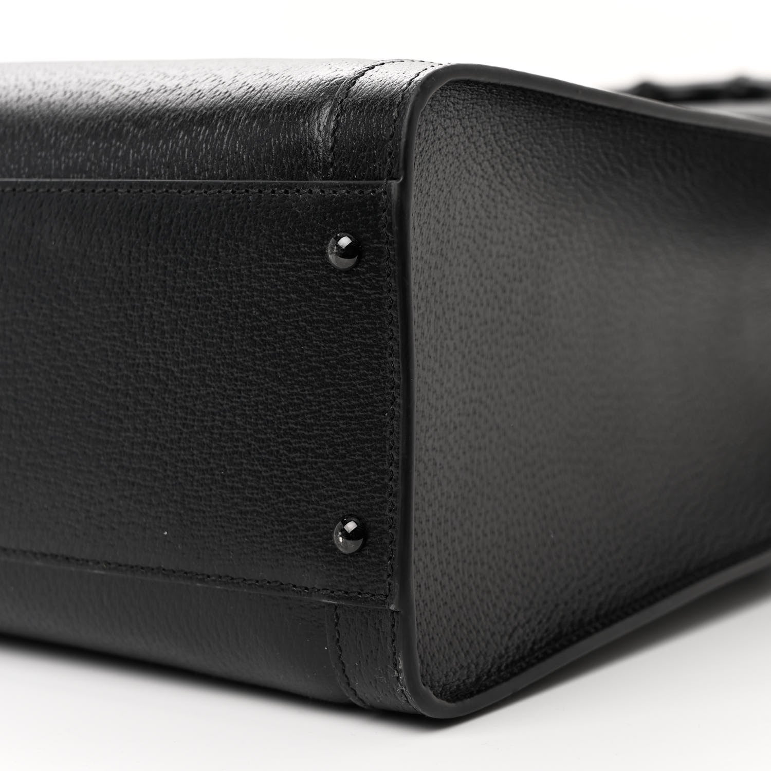 Gucci Textured Dollar Calfskin Web Monochrome Large Diana Tote Bag Black 11 of 13