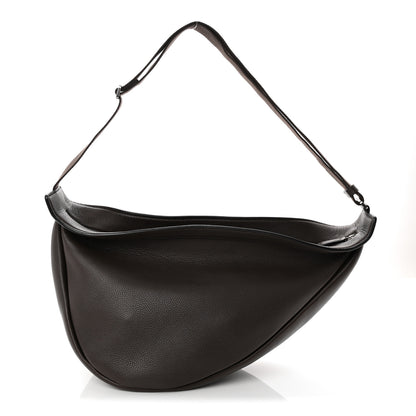 The Row Grained Calfskin Large Slouchy Banana Bag Brunette 1 of 10