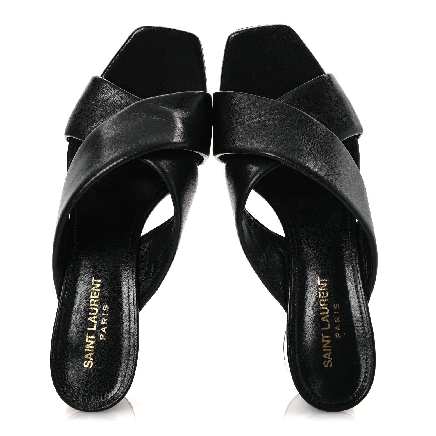 Saint Laurent Calfskin LouLou 70 Mules 39 Black 2 of 10