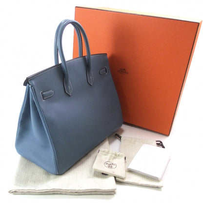 Hermes Epsom Birkin 35 Blue Jean 3 of 13