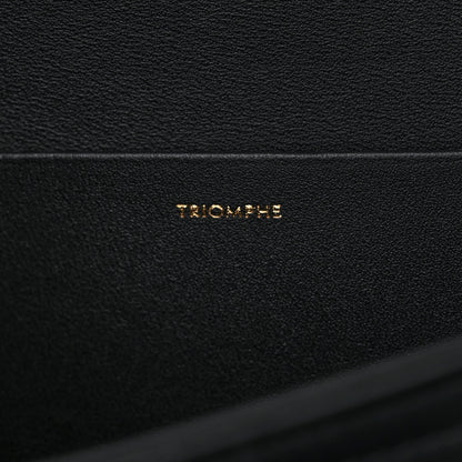 Celine Shiny Calfskin Medium Triomphe Black 7 of 14
