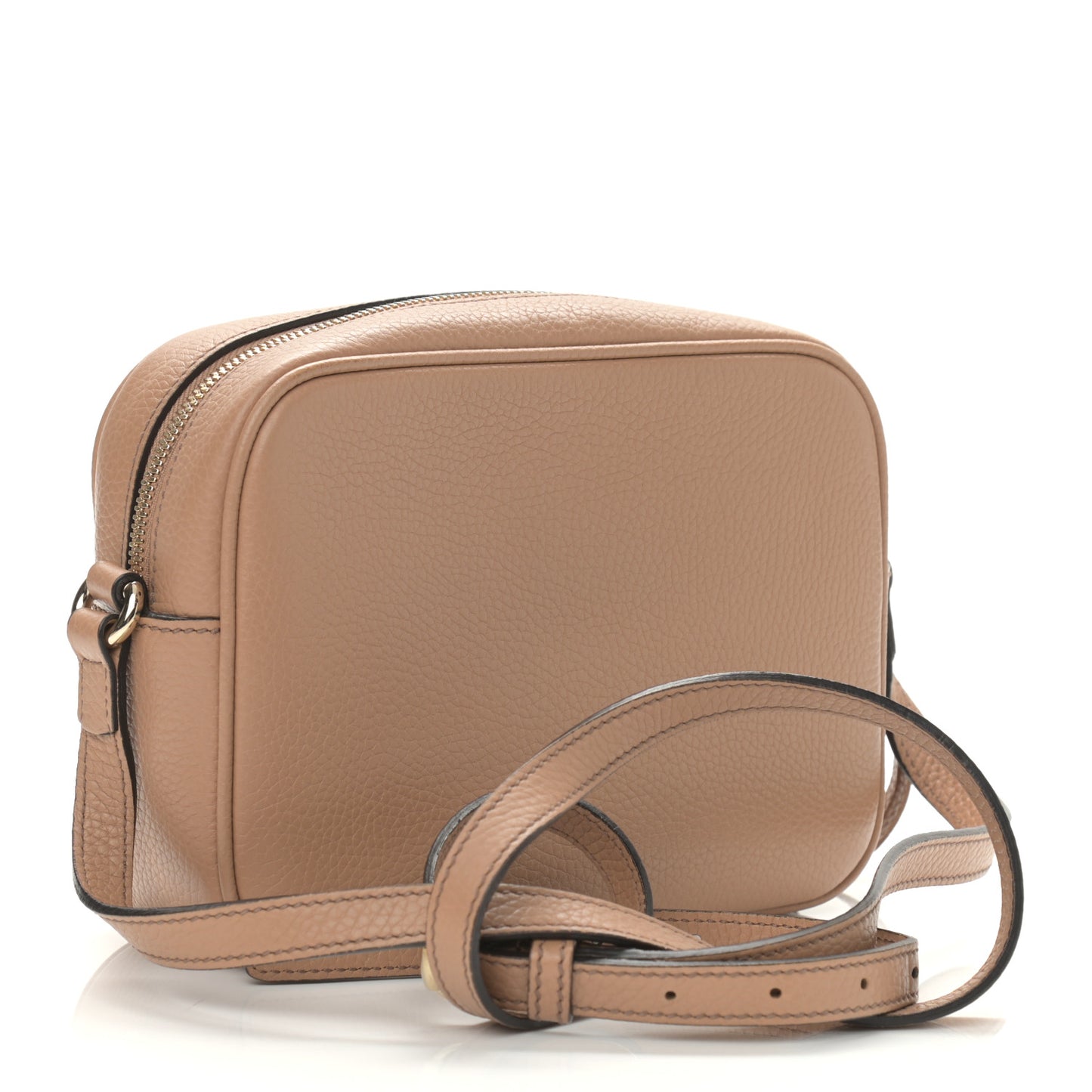 Pebbled Calfskin Small Soho Disco Bag Camelia