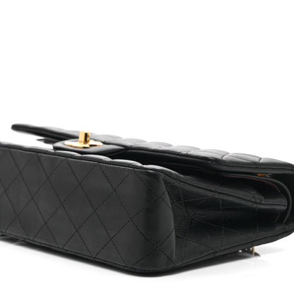 Chanel Lambskin Quilted Medium Double Flap Black 10 of 10
