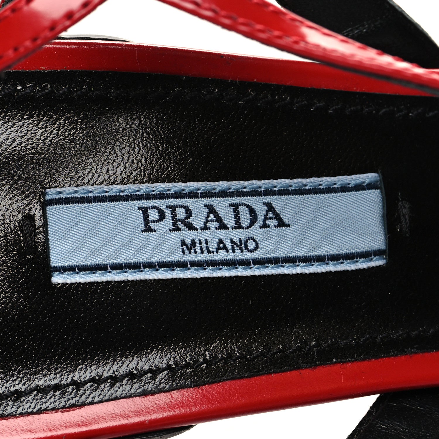 Prada Spazzolato Pointed Toe T-Strap 55mm Slingback Pumps 39 Rosso 8 of 8