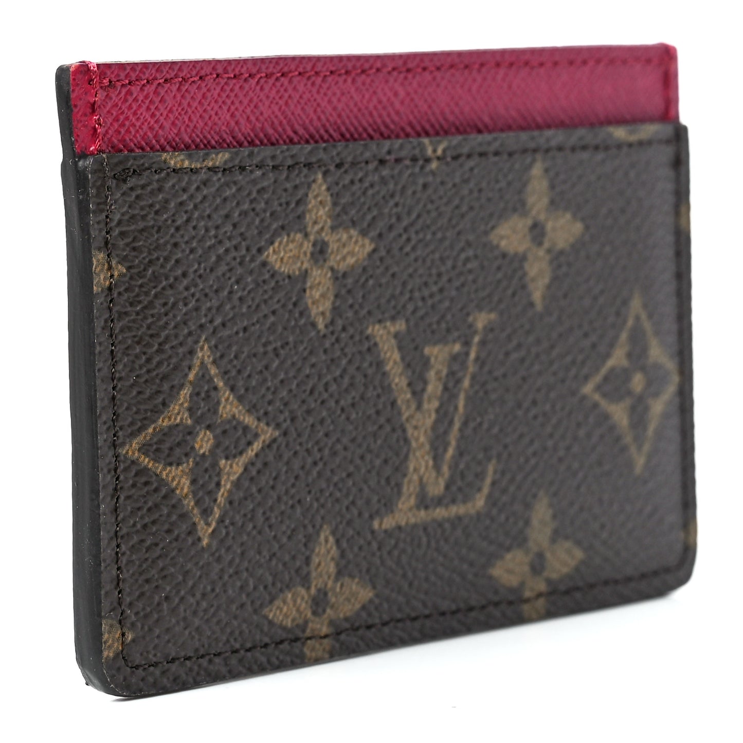 Monogram Card Holder Fuchsia