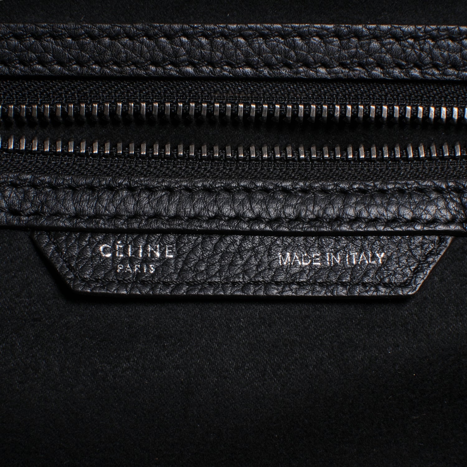 Celine Drummed Mini Luggage Black 8 of 9