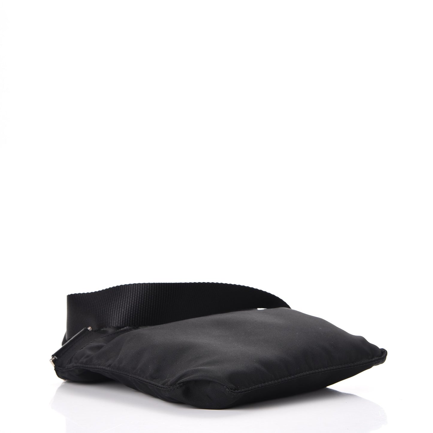 Nylon Vela Flat Messenger Bag Black