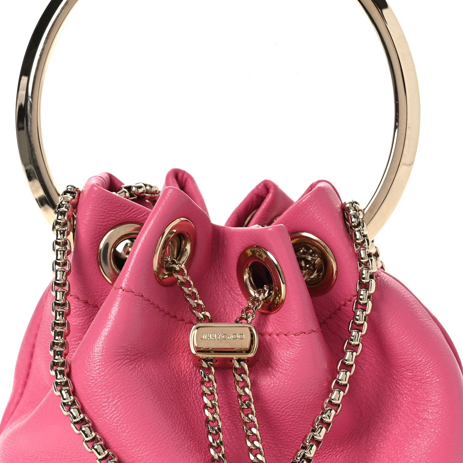 Jimmy Choo Calfskin Micro Bon Bon Bag Candy Pink 7 of 9