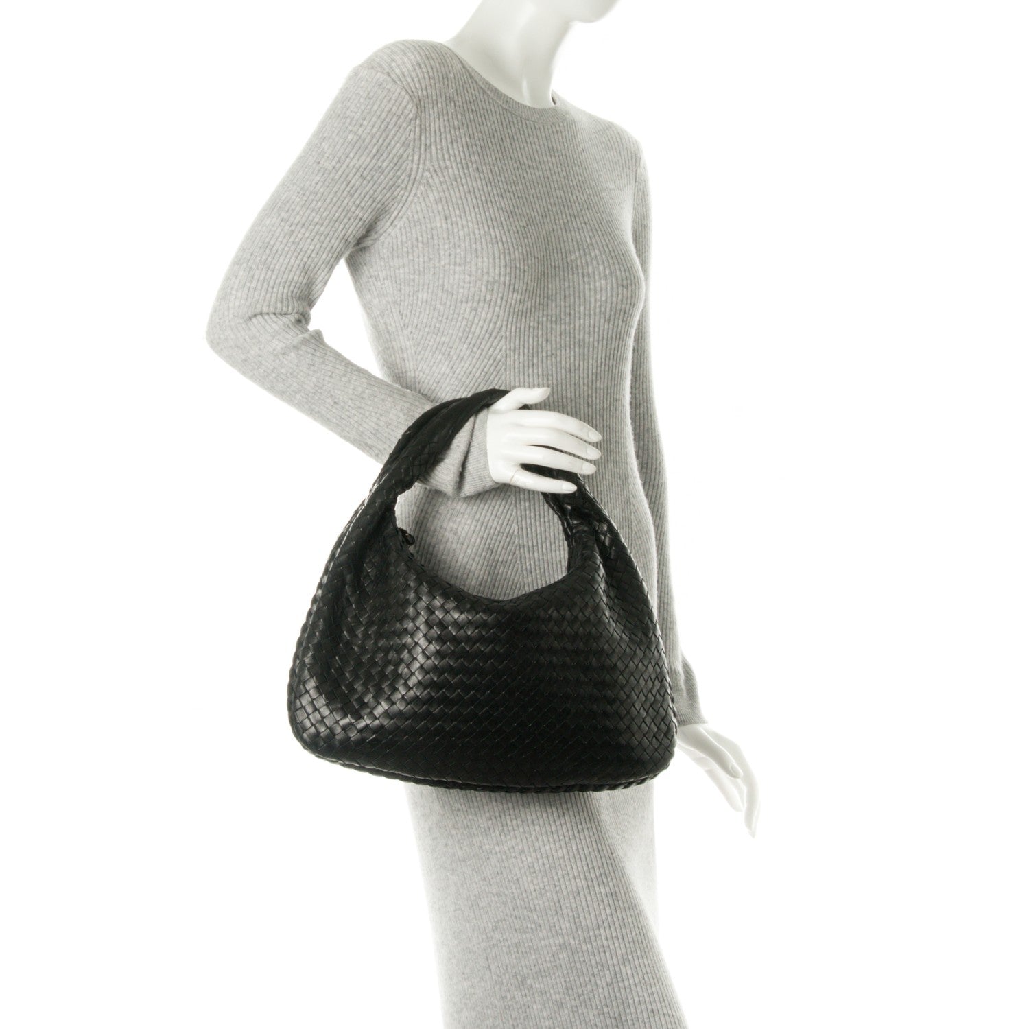 Bottega Veneta Nappa Intrecciato Small Veneta Hobo Nero Black 2 of 8