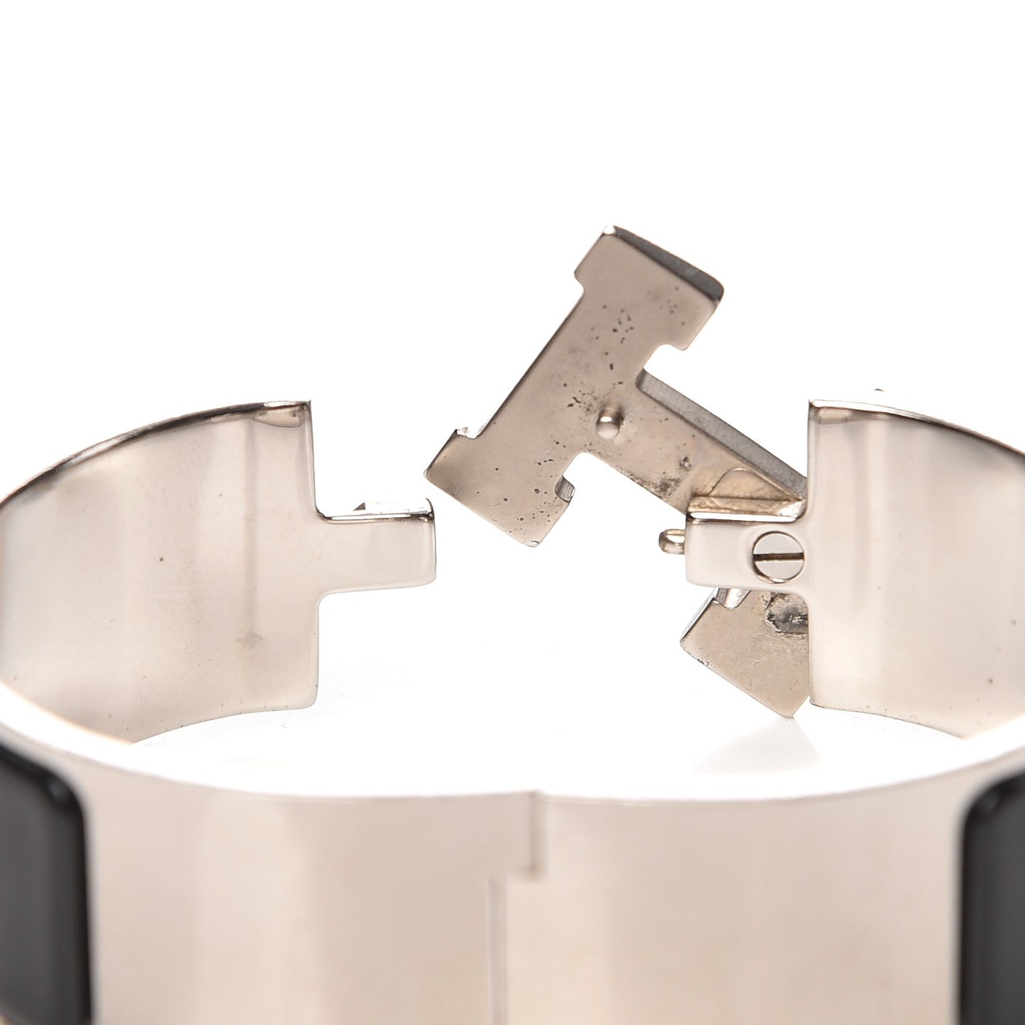 Enamel Wide Clic Clac H Bracelet PM Black