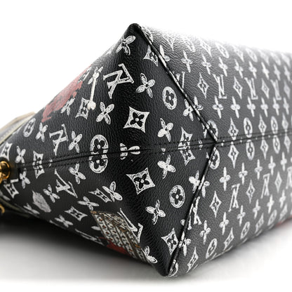 Louis Vuitton Calfskin Catogram Alma Souple MM Black 9 of 10