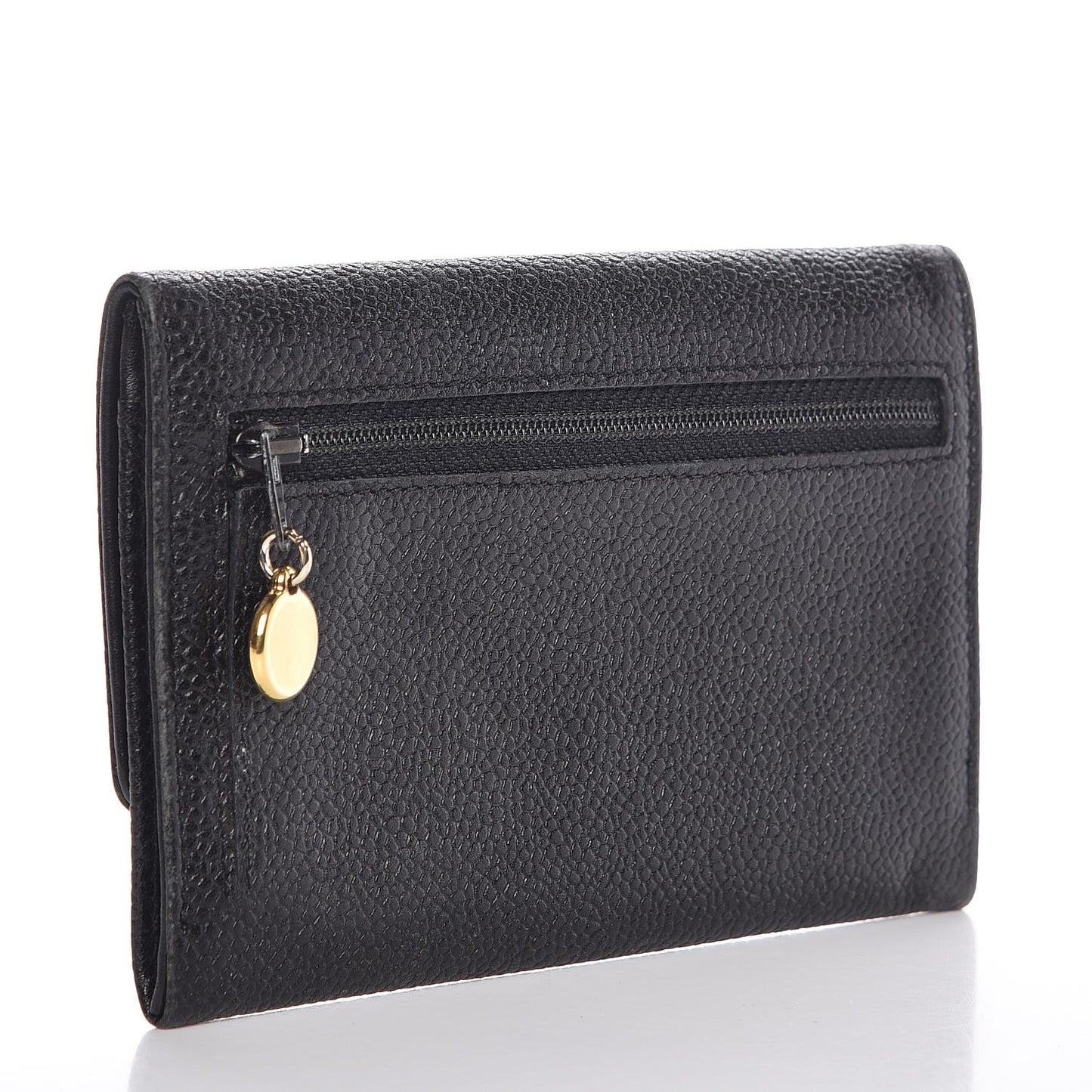 Caviar CC Timeless Flap Wallet Black