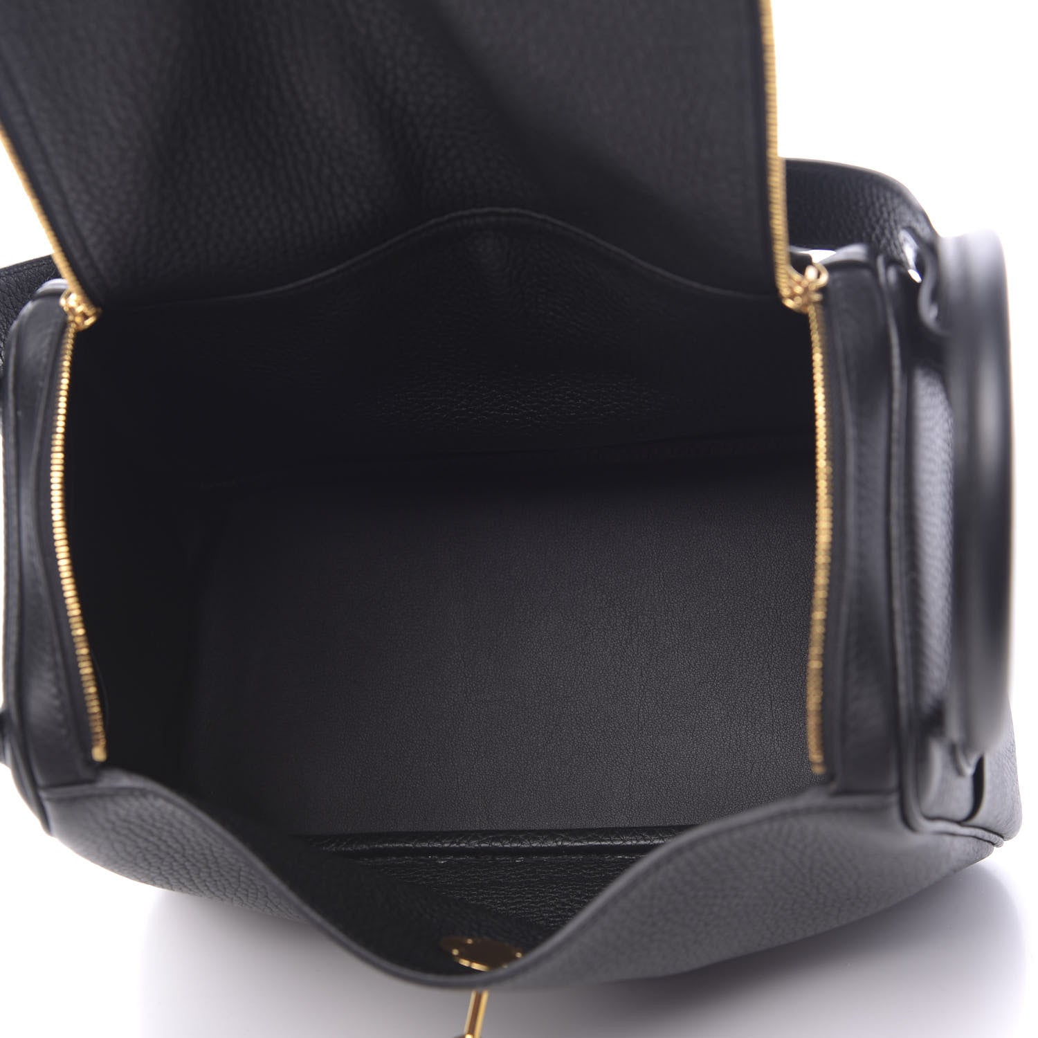 Hermes Taurillon Clemence Lindy 26 Black 5 of 11