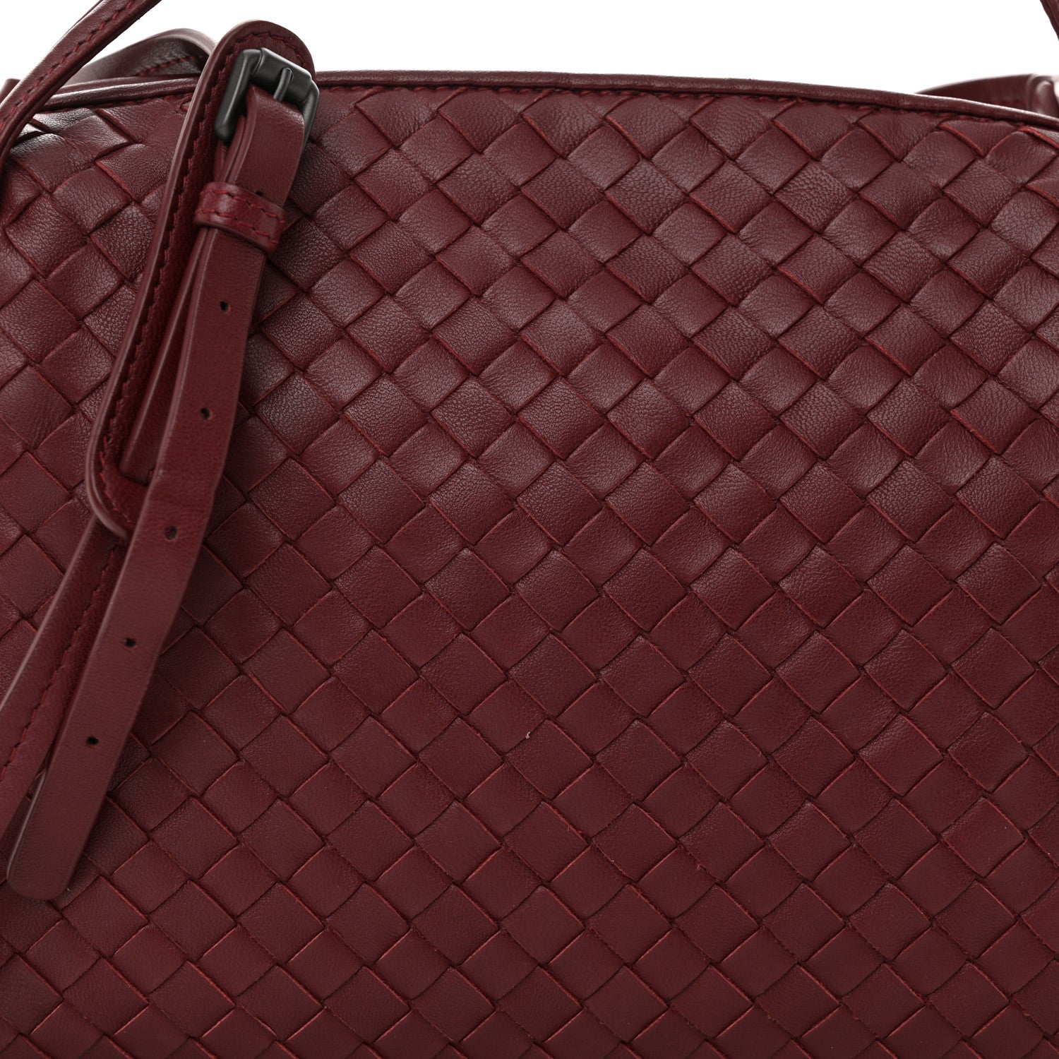 Bottega Veneta Nappa Intrecciato Nodini Crossbody Messenger Bordeaux 8 of 10