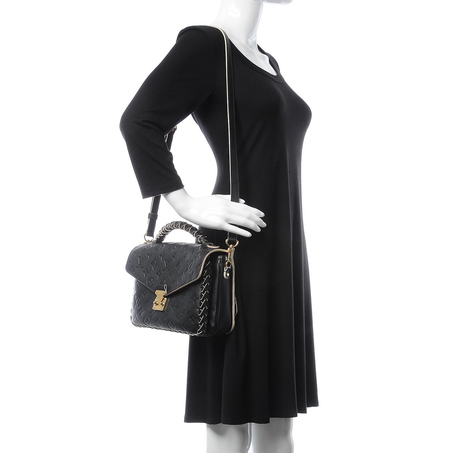 Empreinte Braided Pochette Metis Black