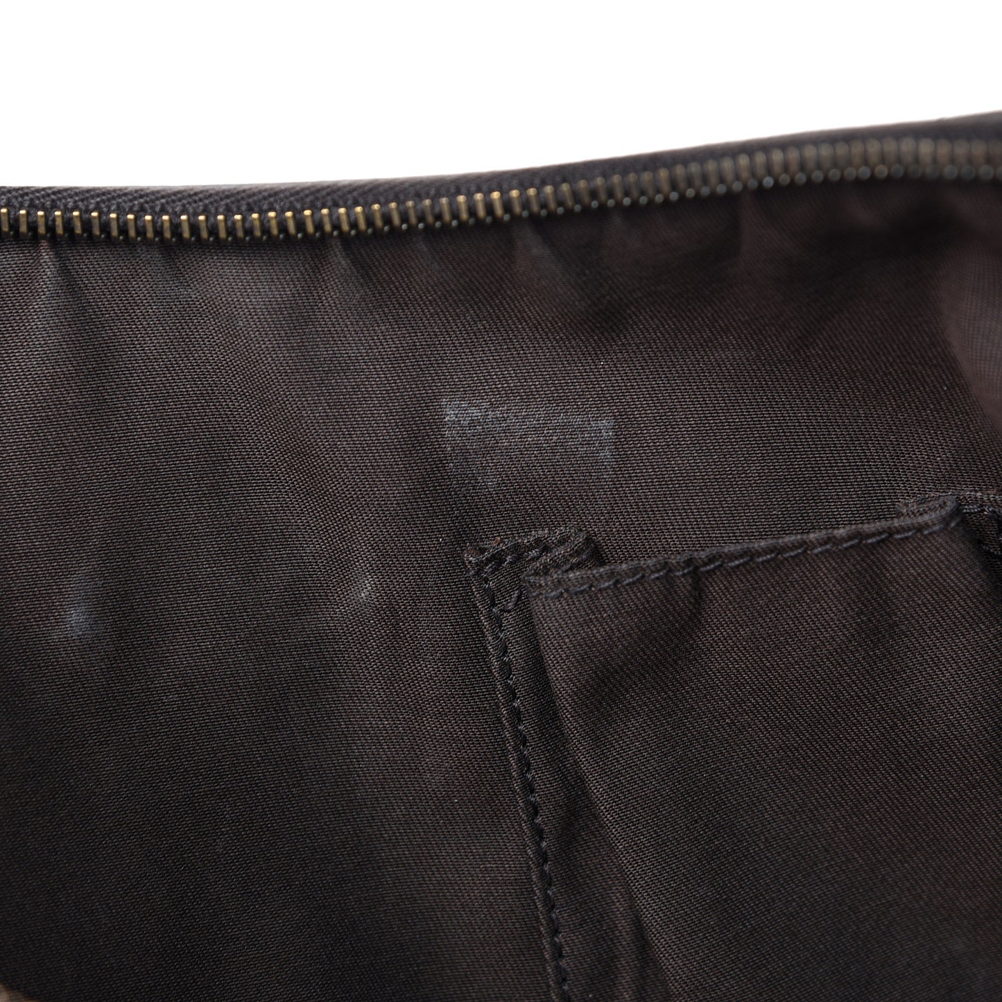 Monogram Web Medium Half Moon Hobo Dark Brown