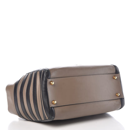 Christian Louboutin Calfskin Farida Bowler Bag Taupe Black 4 of 10