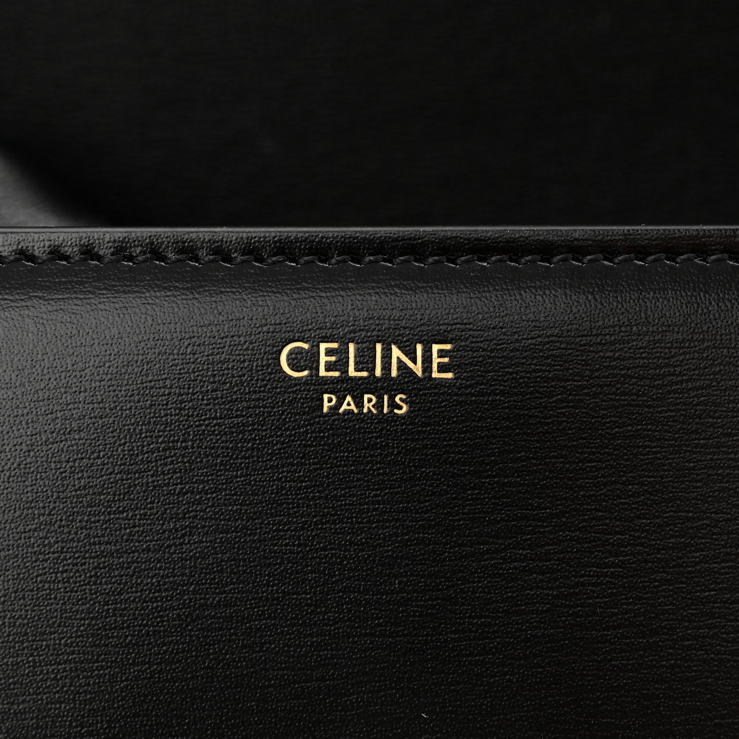Shiny Calfskin Teen Triomphe Black