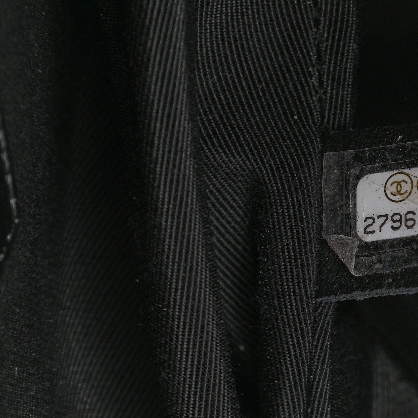 Calfskin Stitched Large Flap Black