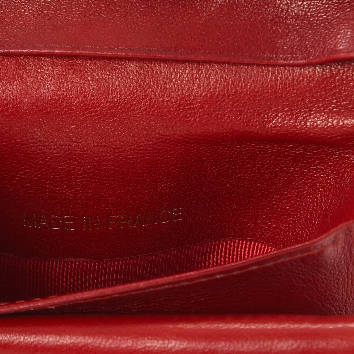 Chanel Caviar Timeless CC Compact French Wallet Red 7 of 20