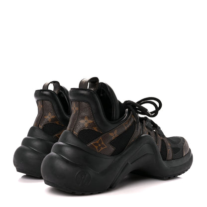 Louis Vuitton Calfskin Patent Monogram LV Archlight Sneakers 39 Black 4 of 9