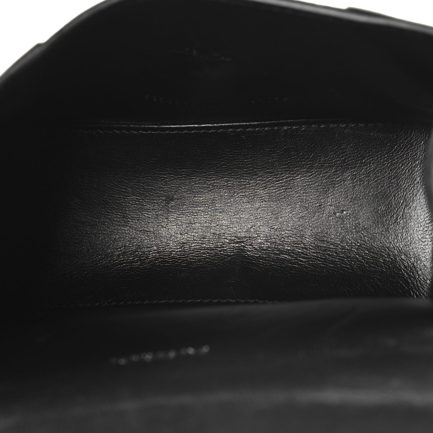 Grained Calfskin Hourglass Top Handle Bag XS Black