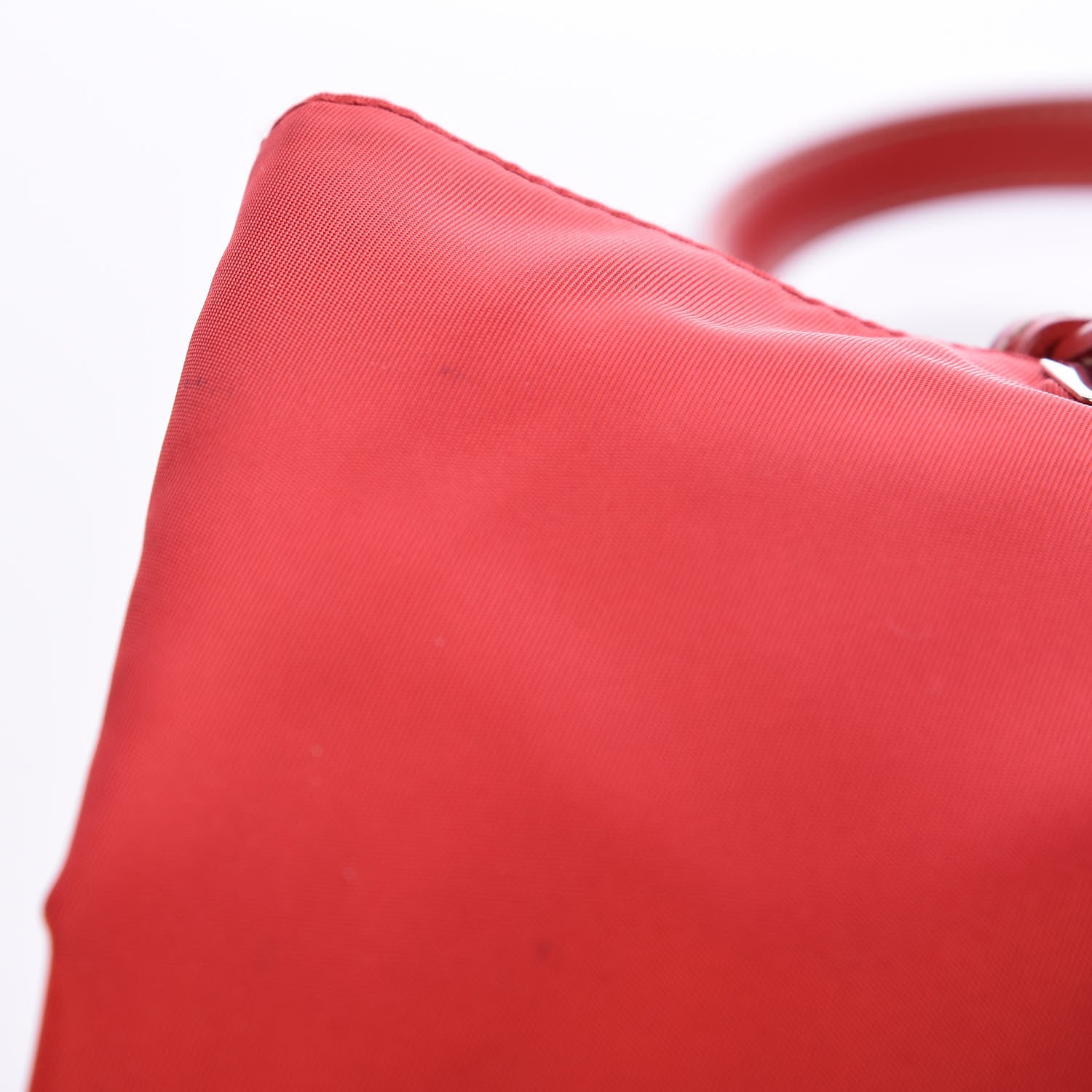 Prada Tessuto Nylon Mini Shopping Tote Rosso 13 of 13