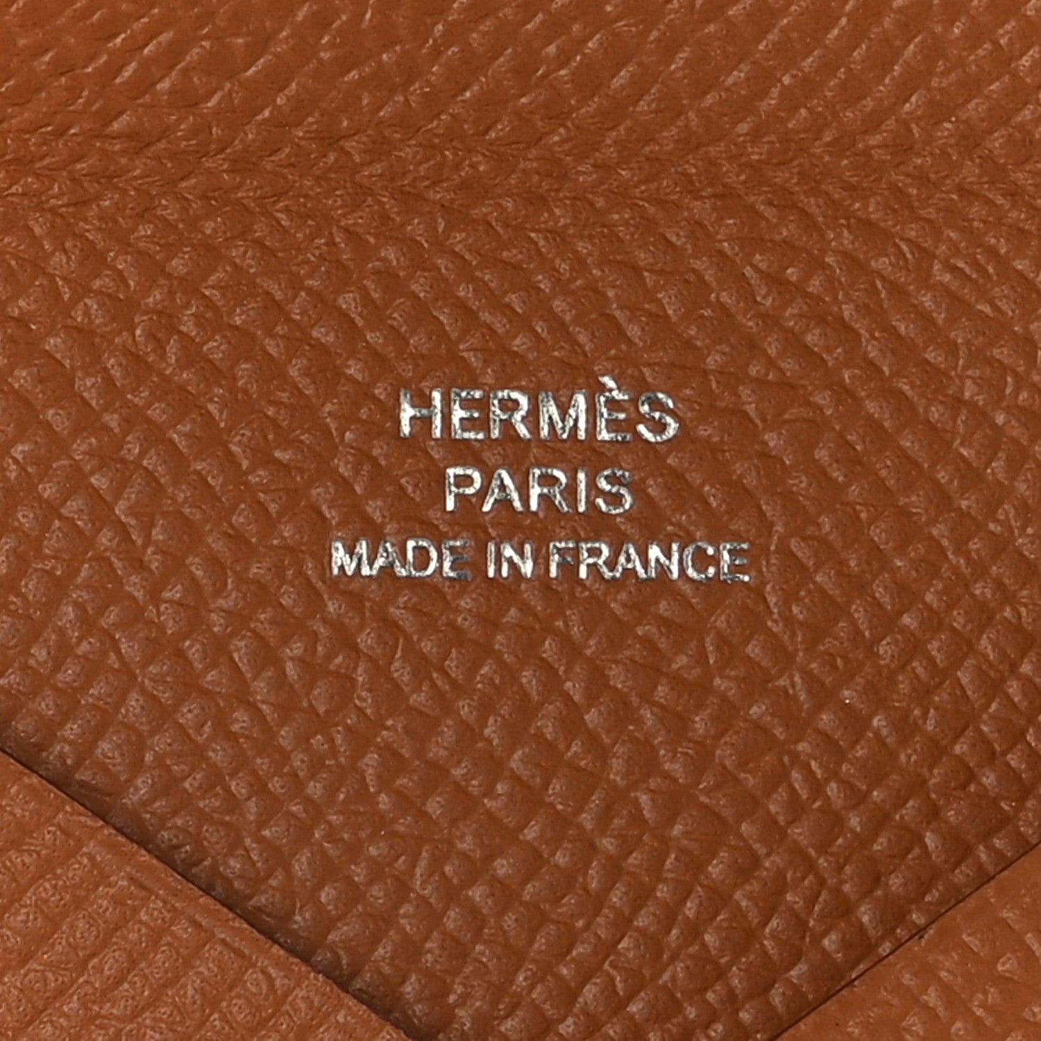 Hermes Epsom Calvi Card Case Gold 6 of 7